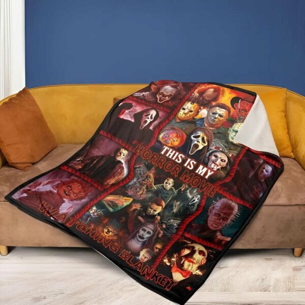 This Is My Horror Movie Blanket, Quilt Blanket, Halloween 2024