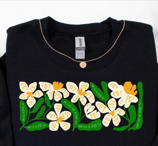 Subtle Fuck Trump, Anti Trump T-Shirt, Feminist Shirt, Flower Shirt