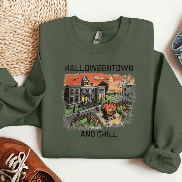Halloweentown Est 1998 Sweatshirt, Halloweentown University, Retro Halloweentown Sweatshirt, Fall Sweatshirt, Halloween Sweatshirt