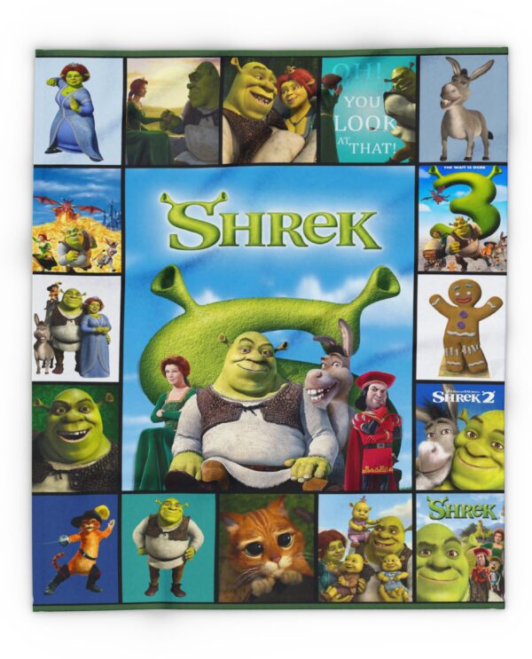 Shrek Movie Quilt Cartoon Blanket