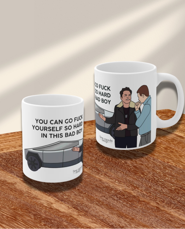 Elon Car Salesman Cybertruck Funny Mug (Copy)