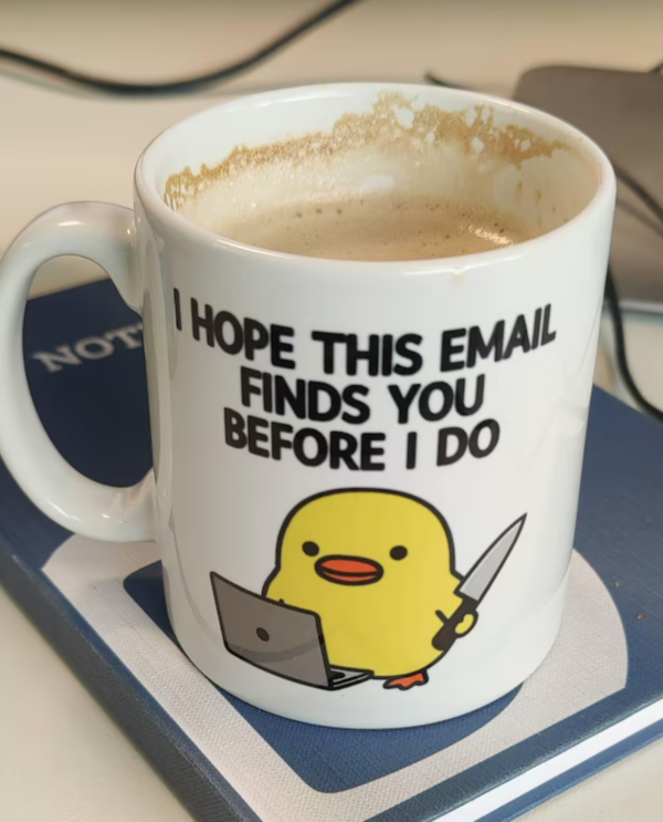 I Hope This Email Finds You Before I Do Mug