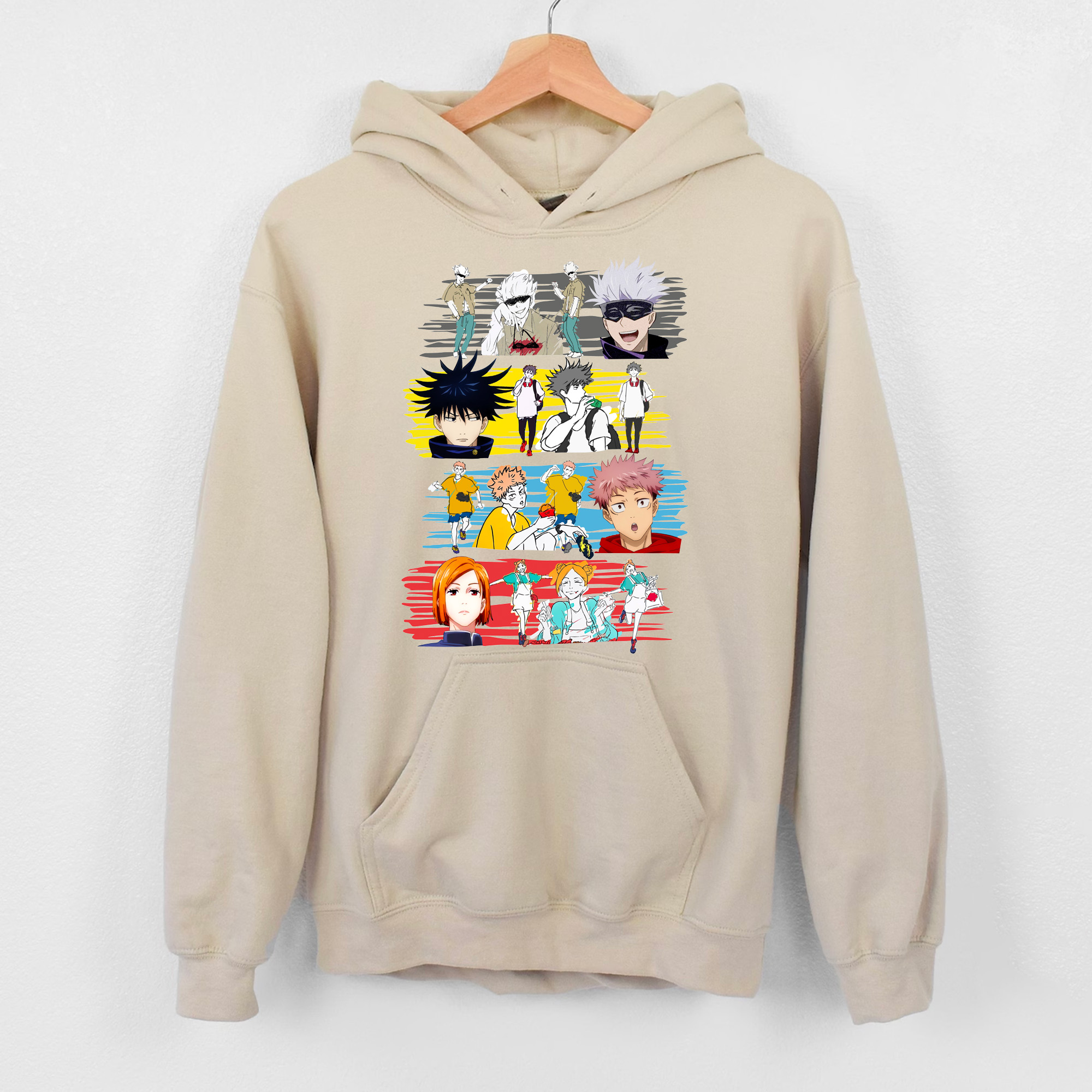 Jujutsu Kaisen Characters Vintage Hoodie T-shirt Sweatshirt Jujutsu Kaisen Characters Vintage Hoodie T-shirt Sweatshirt