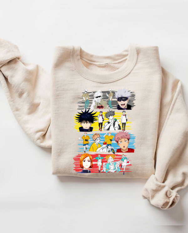 Jujutsu Kaisen Characters Vintage Hoodie T-shirt Sweatshirt