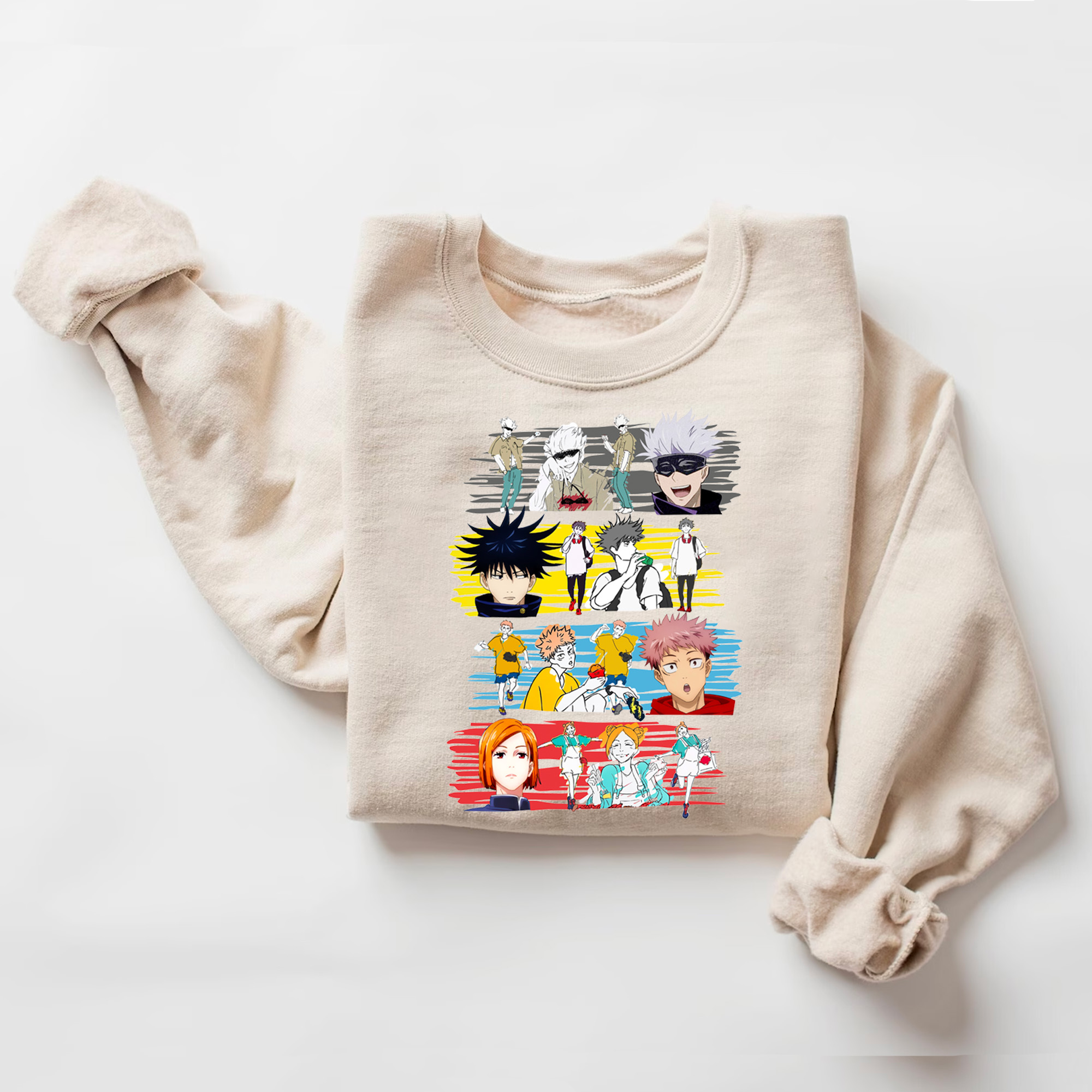 Jujutsu Kaisen Characters Vintage Hoodie T-shirt Sweatshirt Jujutsu Kaisen Characters Vintage Hoodie T-shirt Sweatshirt