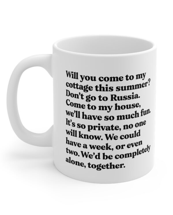 Heated Rivalry Mug – “Will You Come To My Cottage This Summer” Quote Mug Heated Rivalry Mug – “Will You Come To My Cottage This Summer” Quote Mug