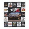 Smokey Bandit Quilt Blanket, Burt Reynolds Fleece Sherpa Throw