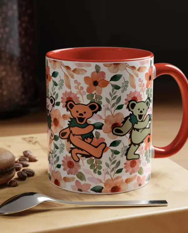 Boho Botanical Coffee Mug, The Dead Grateful