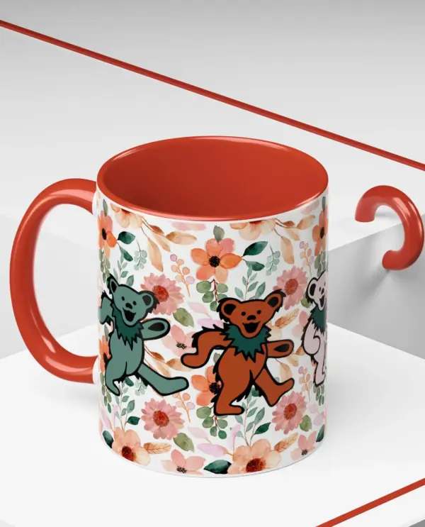 Boho Botanical Coffee Mug, The Dead Grateful