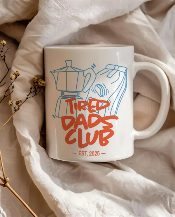 Tired Dads Club Mug, Personalized New Dad Mug For Dad