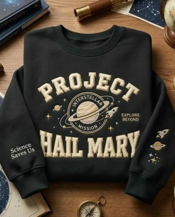 Project Hail Mary Embroidered Shirt