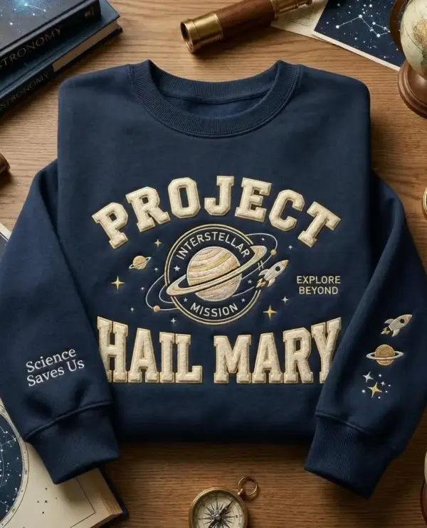 Project Hail Mary Embroidered Shirt